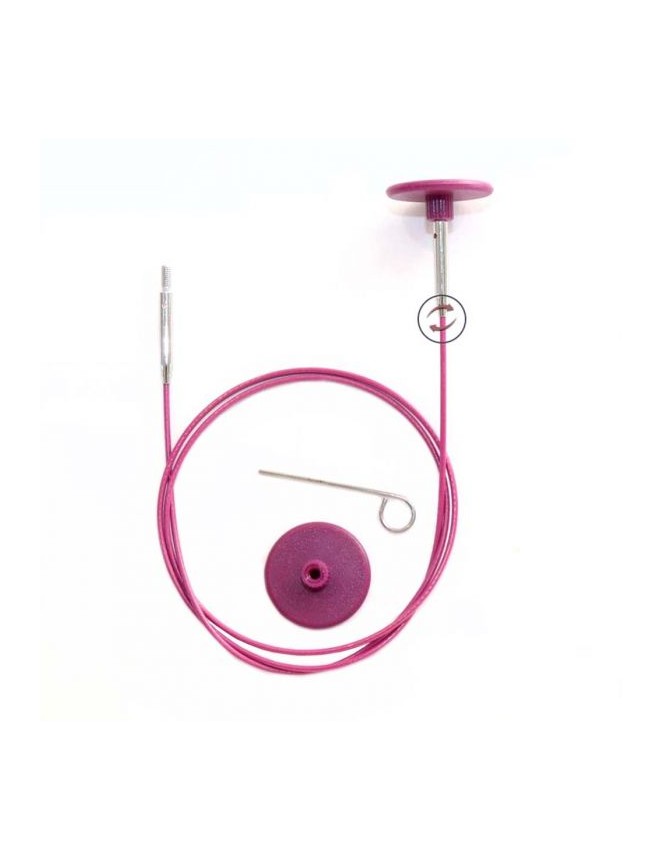 Knitpro Cable Swivel 360º Lila