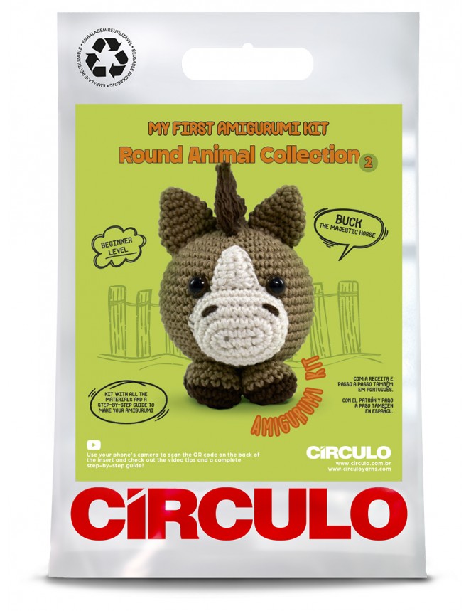 Círculo Kit amigurumi caballo