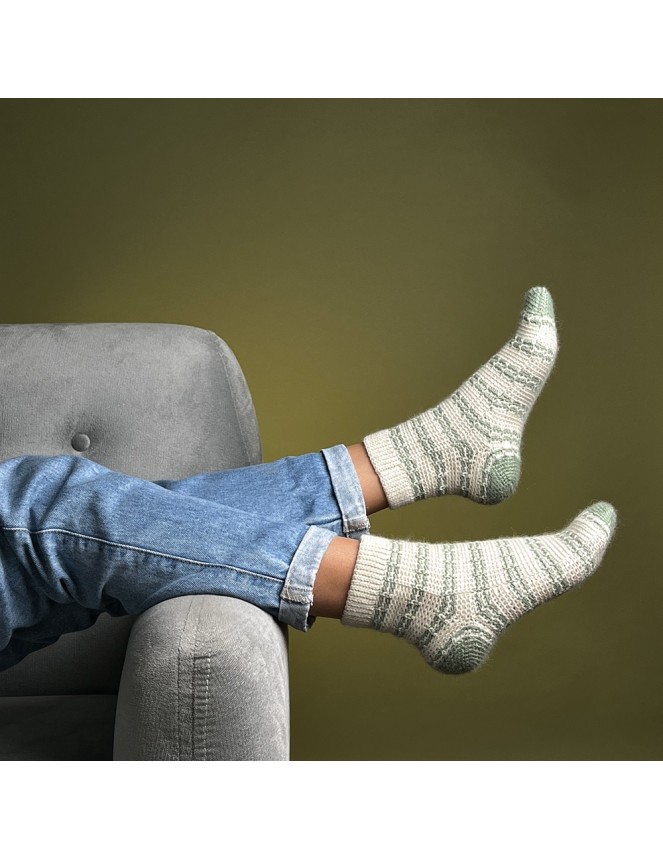 Patrón medias a crochet de...