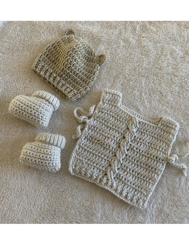 Patrón pecherita con trenza...