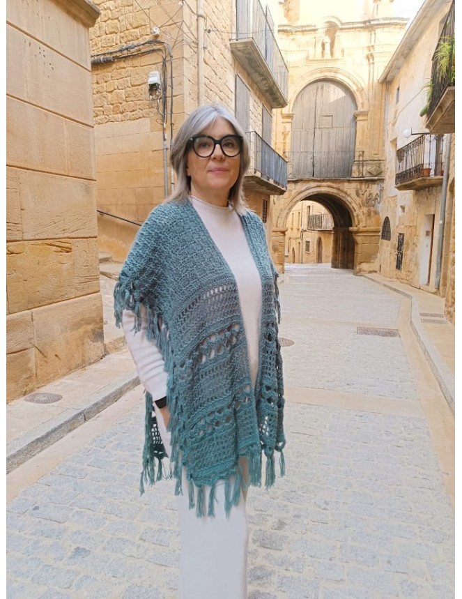 Patrón chal Ruana Brisa