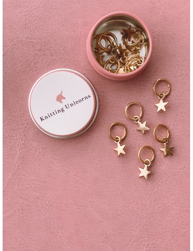 Knitting Unicorns golden stars