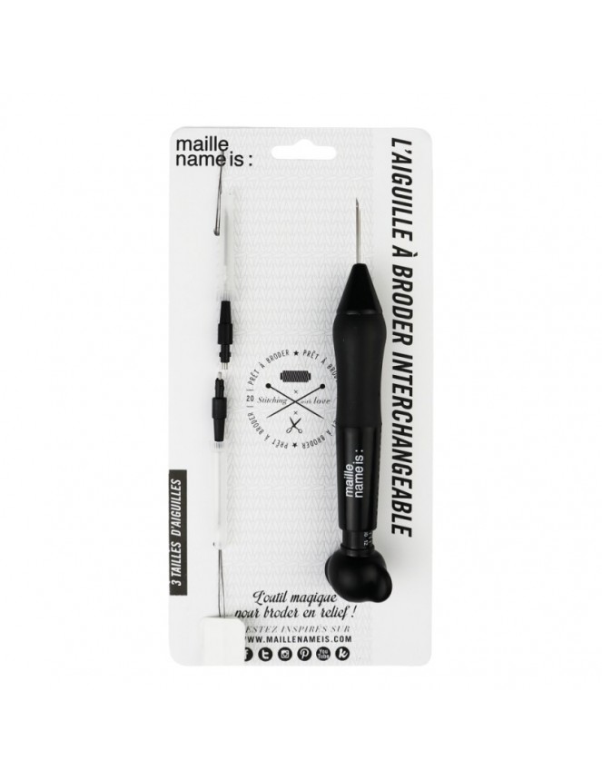 Aguja punch needle intercambiable