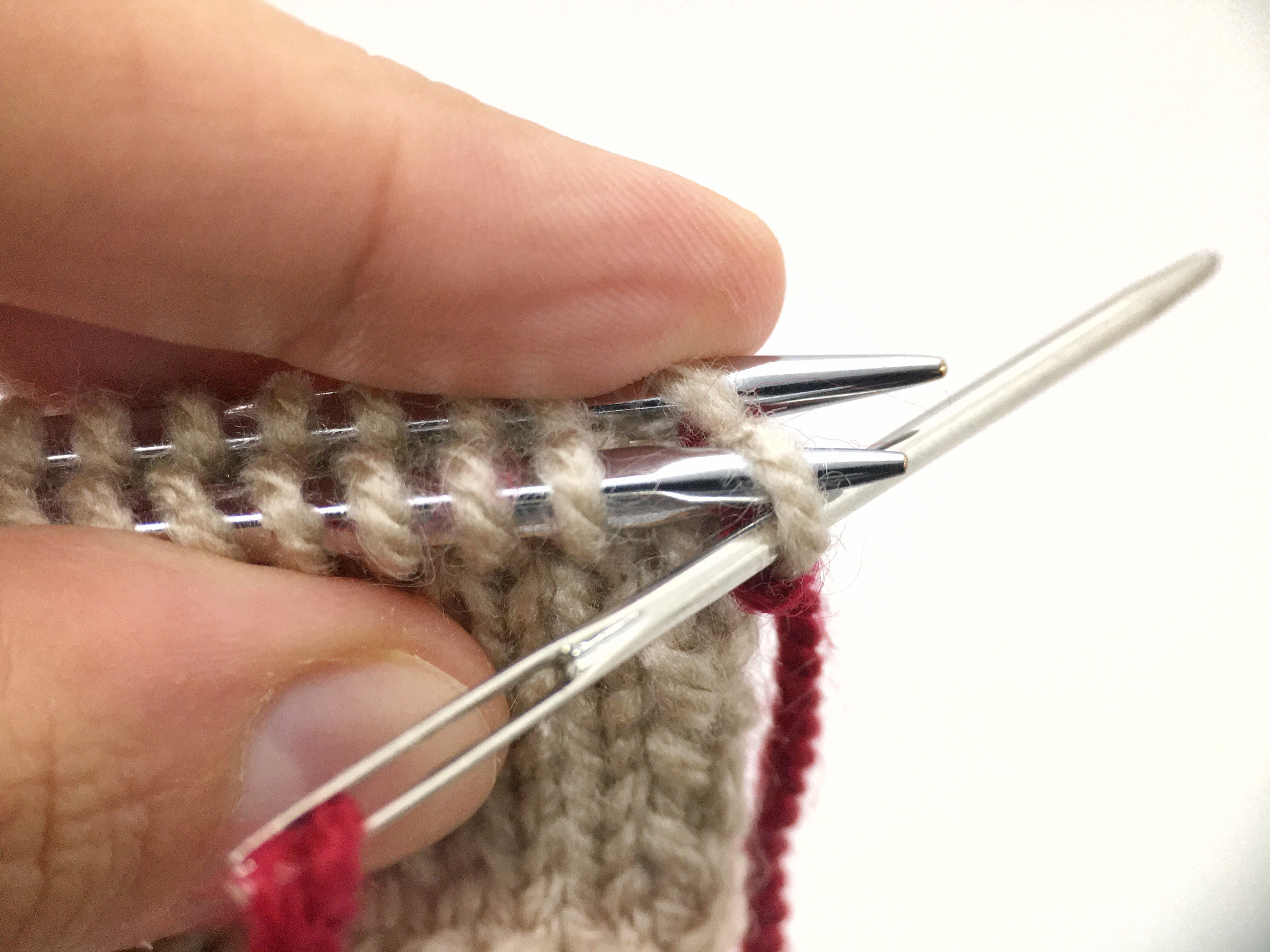 Kitchener stitch, paso a paso. 