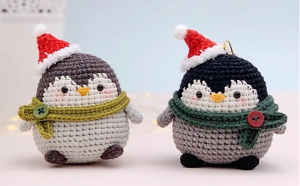 pingüinos crochet